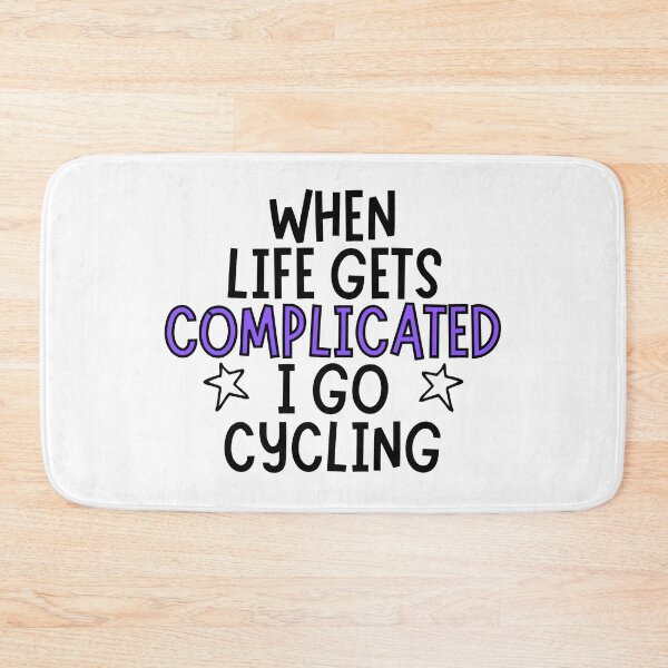 Item preview, When life gets complicated I go cycling designed and sold by TheGreenGoat.