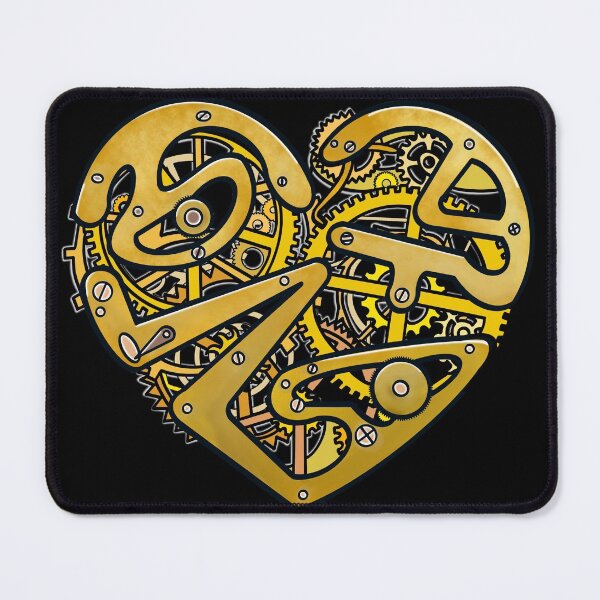 Item preview, Geared Golden at heart black background designed and sold by AuDHDesigns AUS .