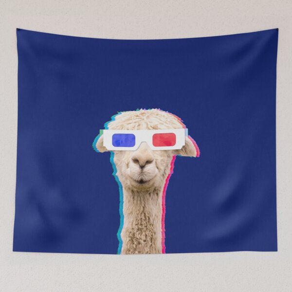 Item preview, 3d glasses party llama designed and sold by Orloff.