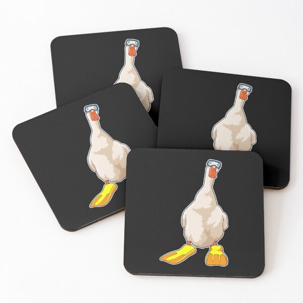 Item preview, Duck as Diver with Flippers designed and sold by Snabdesign84.