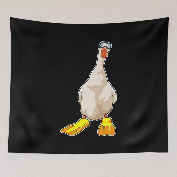 Item preview, Duck as Diver with Flippers designed and sold by Snabdesign84.
