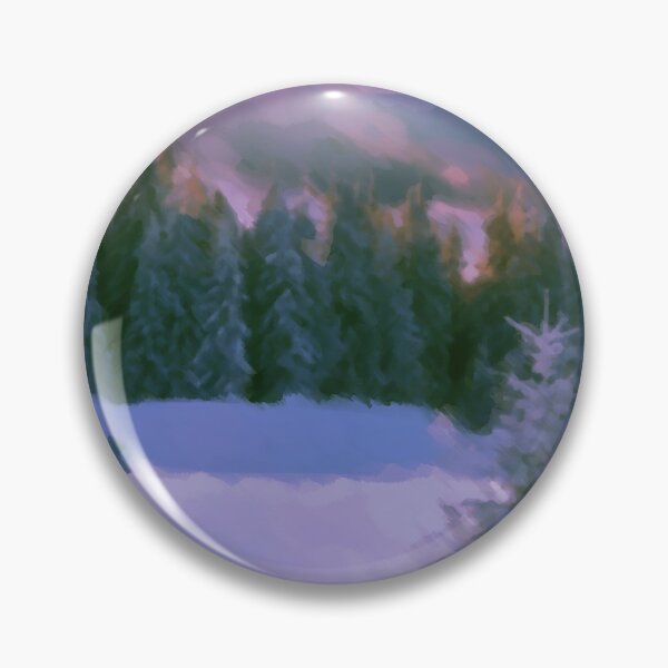 Item preview, Winter Forest Firs Purple Light Reflected On Snow designed and sold by miraminerva09.