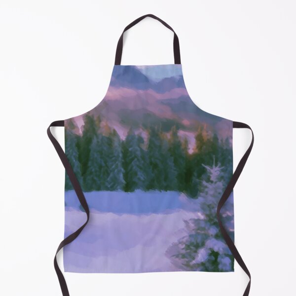 Item preview, Winter Forest Firs Purple Light Reflected On Snow designed and sold by miraminerva09.