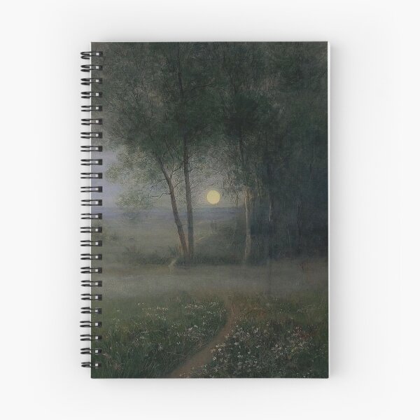 Item preview, Dusk landscape with birches. Painted by Anna Billing (1849-1927) designed and sold by Art Outlaws.