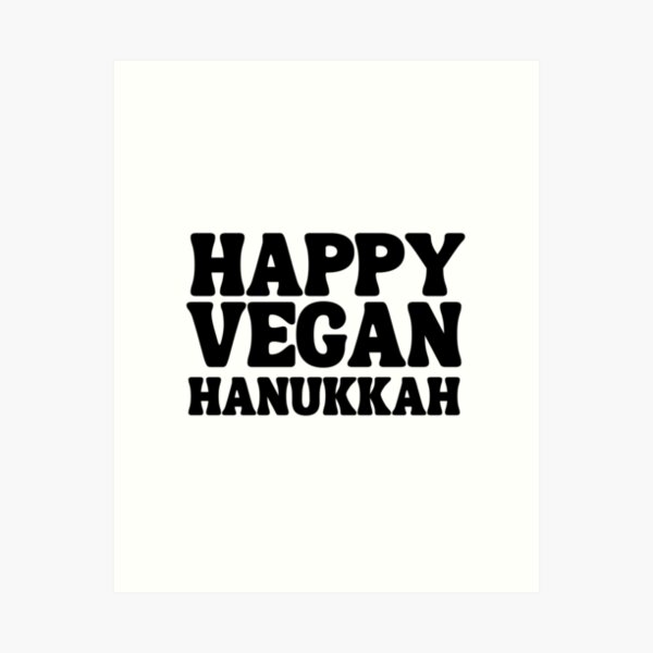 Item preview, happy vegan hanukkah 2021 designed and sold by happinestSHOP.
