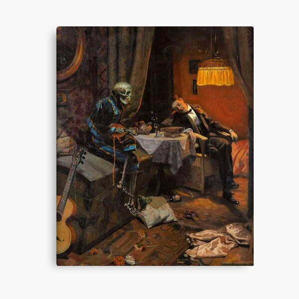 Erich Plontke "The Drinker" 1910 Canvas Print