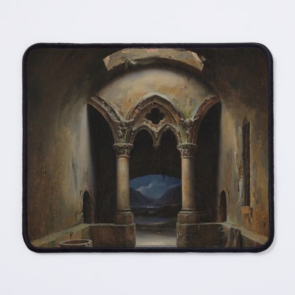 Item preview, Gothic Chapel. Painted by Charles Marie Bouton (1781-1853 designed and sold by Art Outlaws.