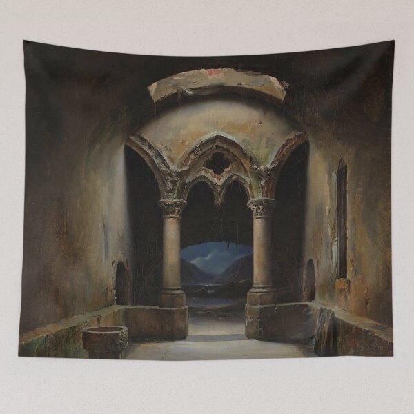 Item preview, Gothic Chapel. Painted by Charles Marie Bouton (1781-1853 designed and sold by Art Outlaws.