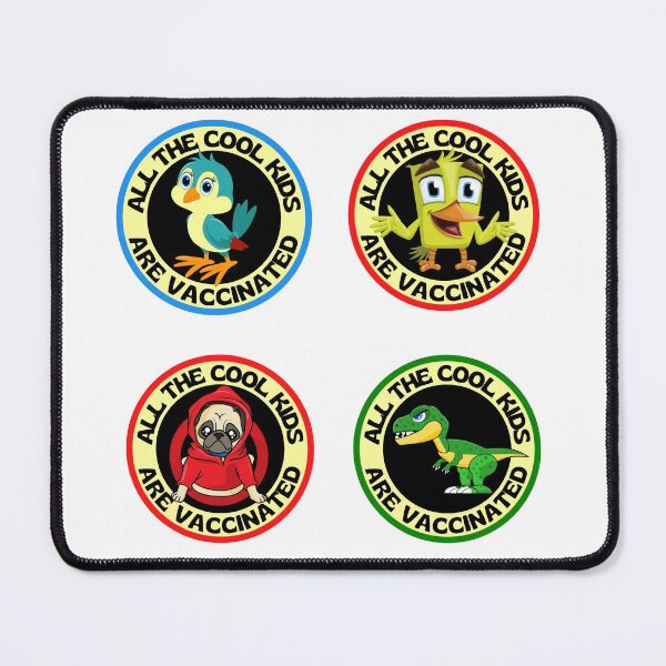 Item preview, All The Cool Kids Are Vaccinated Funny Sticker Pack designed and sold by RGRamsey.