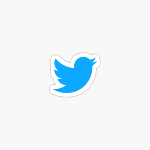 Item preview, Twitter Decal designed and sold by Glandry.