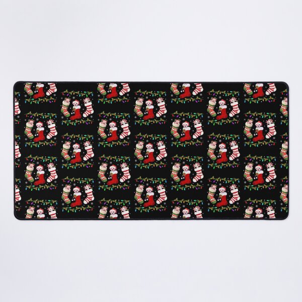 Item preview, Axolotl Socks Christmas Lights Snow Funny Xmas designed and sold by DesignByMai.