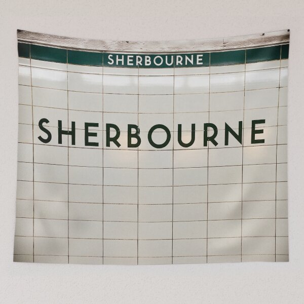 Item preview, Toronto Sherbourne Subway Station Sign designed and sold by stationtoronto.