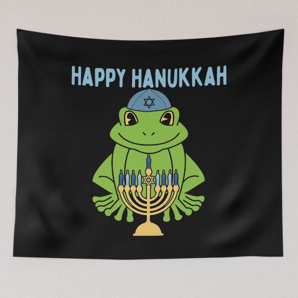 Item preview, Cute Hanukkah Frog Menorah Happy Hanukkah designed and sold by funnytshirtemp.