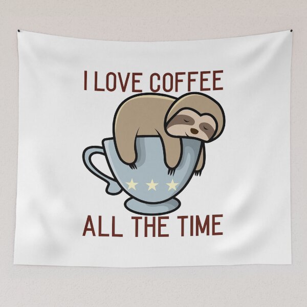 Item preview, i love coffee all the time designed and sold by qofebean.