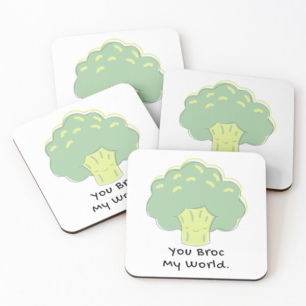 Item preview, You Broc My World Broccoli Food Pun designed and sold by ZestyFruit.