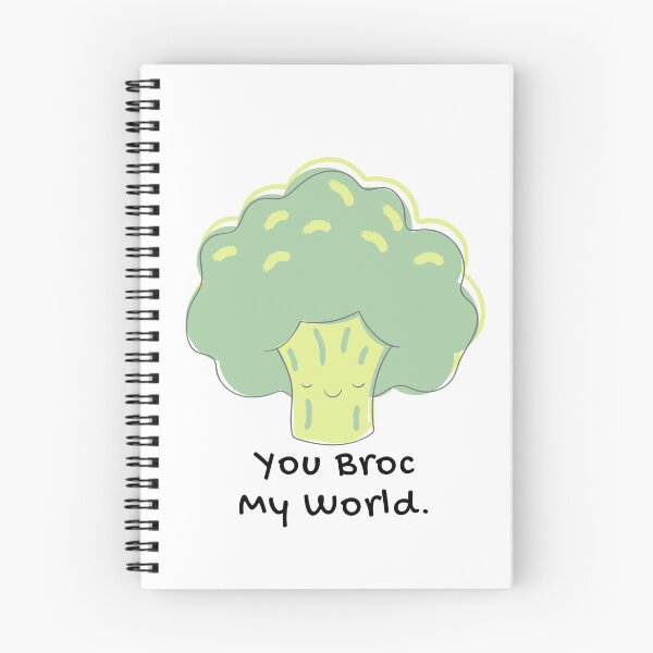 Item preview, You Broc My World Broccoli Food Pun designed and sold by ZestyFruit.