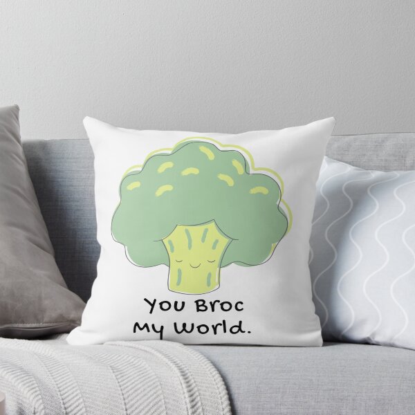 Item preview, You Broc My World Broccoli Food Pun designed and sold by ZestyFruit.