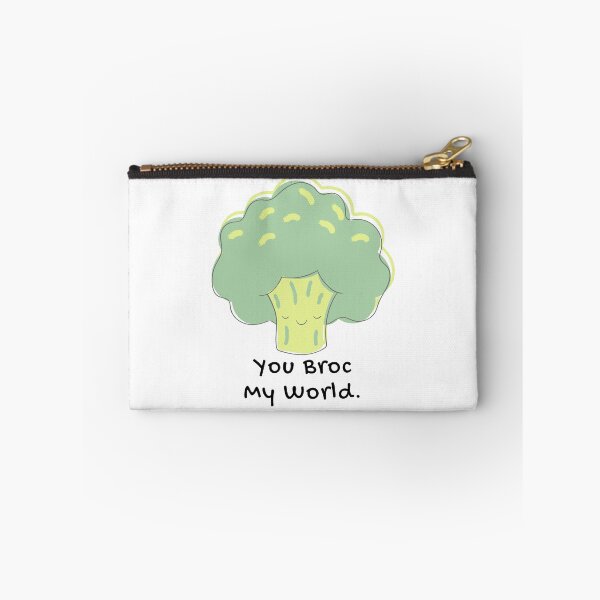 Item preview, You Broc My World Broccoli Food Pun designed and sold by ZestyFruit.
