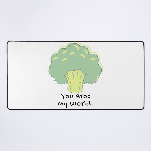 Item preview, You Broc My World Broccoli Food Pun designed and sold by ZestyFruit.
