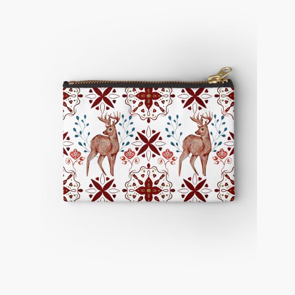 Item preview, Christmas deer vintage country style Nordic cottagecore aesthetic pattern designed and sold by PG Illustration.
