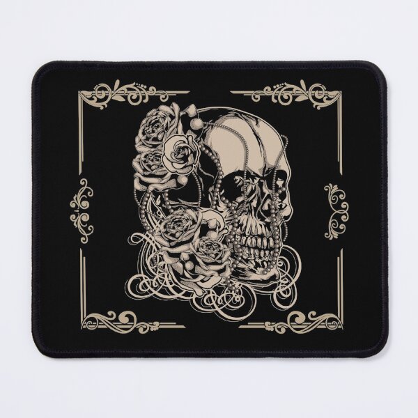 Item preview, Gothic Dead Skull With Flower Power And Jewelry designed and sold by darknessjeff86.