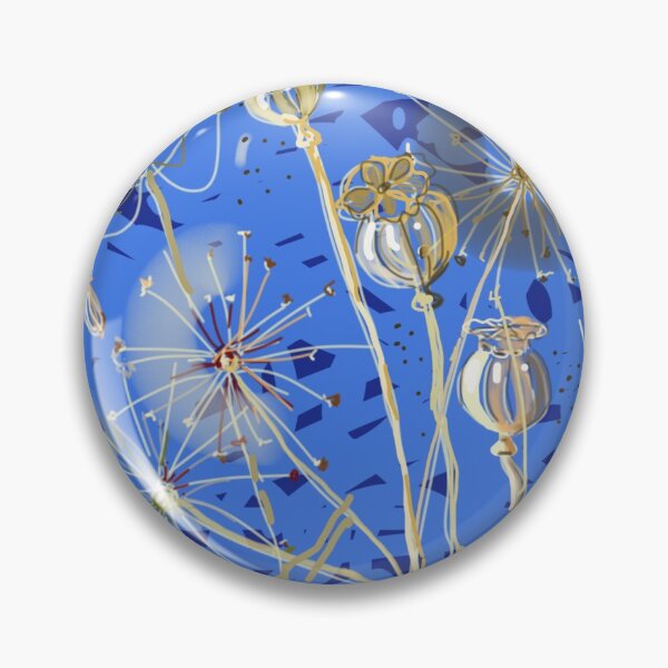 Item preview, Beautiful Blue Seed Heads designed and sold by ChilliTulip.
