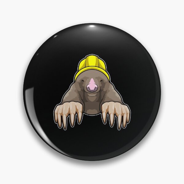 Artikelvorschau, Maulwurf als Bergmann mit Helm entworfen und verkauft von Snabdesign84.