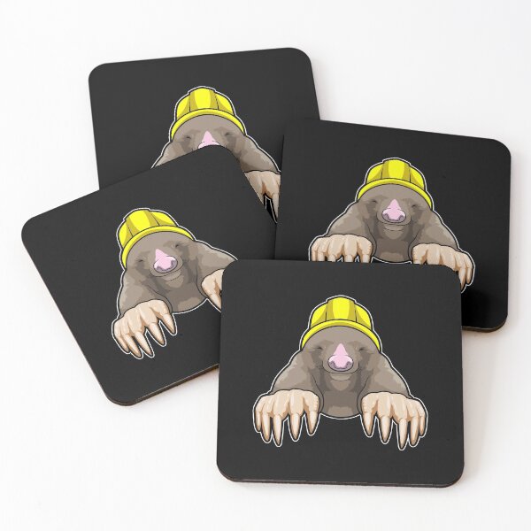 Item preview, Mole as Miner with Helmet designed and sold by Snabdesign84.