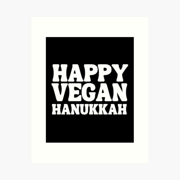 Item preview, happy vegan hanukkah 2021 designed and sold by happinestSHOP.