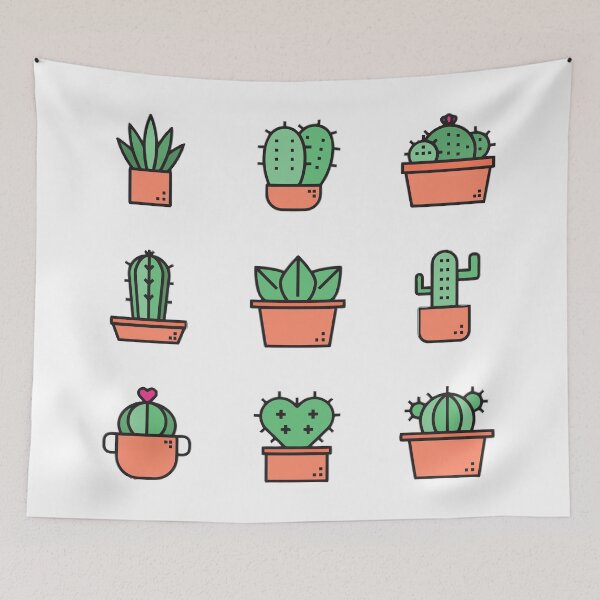 Item preview, cute cactus icons designed and sold by violetcharlotte.