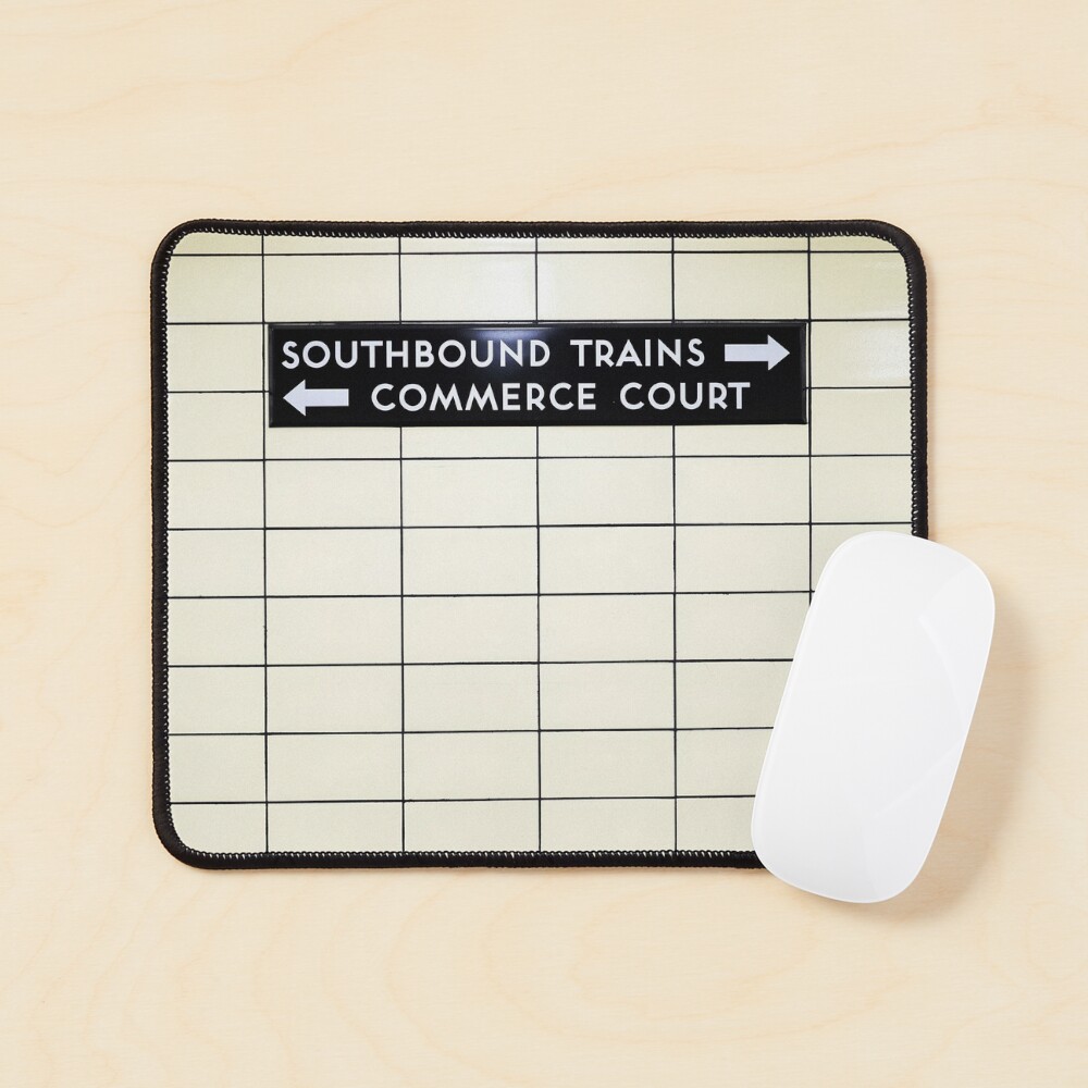 Southbound Trains Toronto Subway Sign Mouse Pad