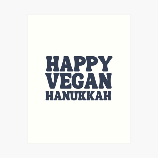 Item preview, happy vegan hanukkah 2021 designed and sold by happinestSHOP.