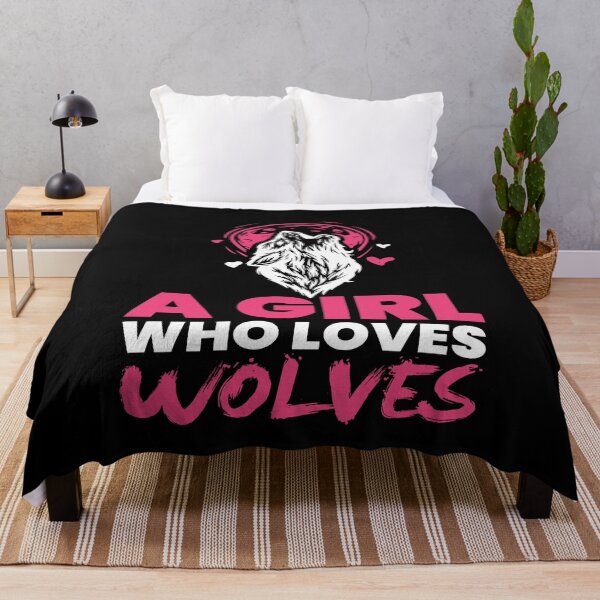 Item preview, Girl Who Loves Wolves Wilderness Wild designed and sold by MooonTees.