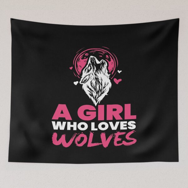 Item preview, Girl Who Loves Wolves Wilderness Wild designed and sold by MooonTees.