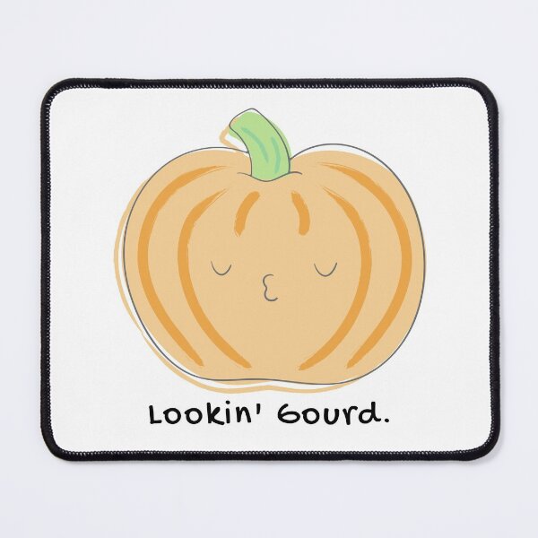 Item preview, Looking Gourd Pumpkin Food Pun designed and sold by ZestyFruit.