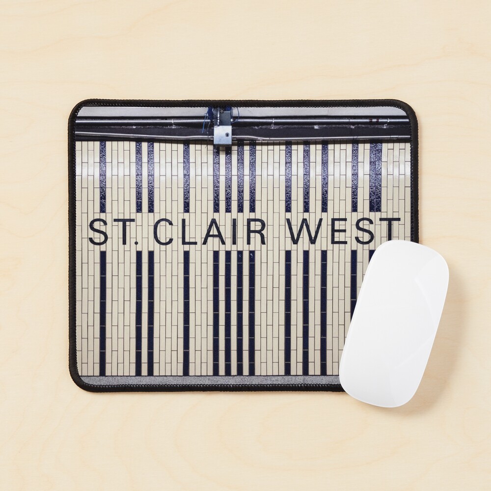 Toronto St. Clair West Subway Station Sign Mouse Pad