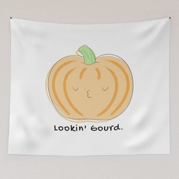 Item preview, Looking Gourd Pumpkin Food Pun designed and sold by ZestyFruit.