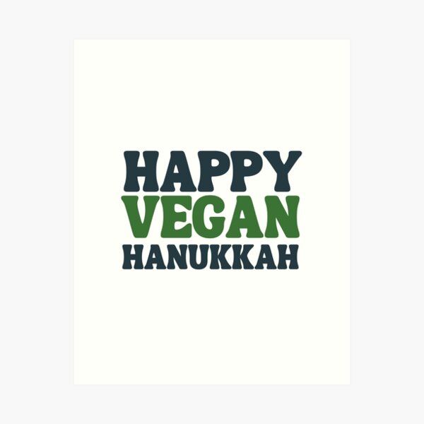 Item preview, happy vegan hanukkah 2021 designed and sold by happinestSHOP.