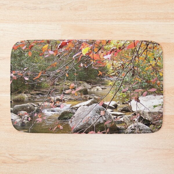 South Mountain Fall Stream Bath Mat