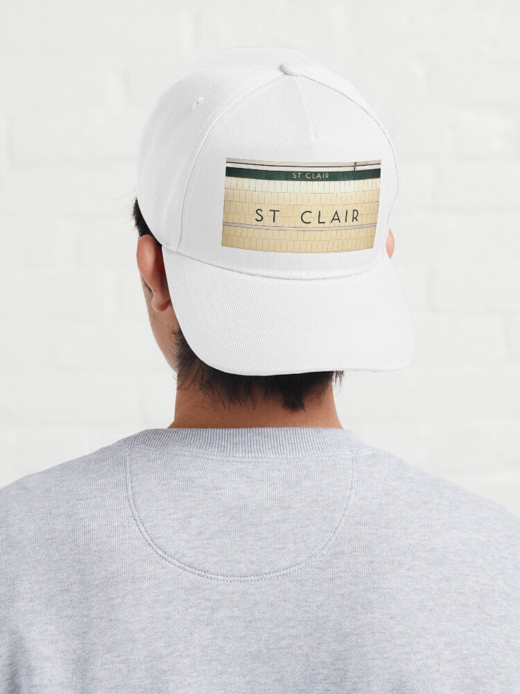 Alternate view of Toronto St. Clair Subway Station Sign Cap