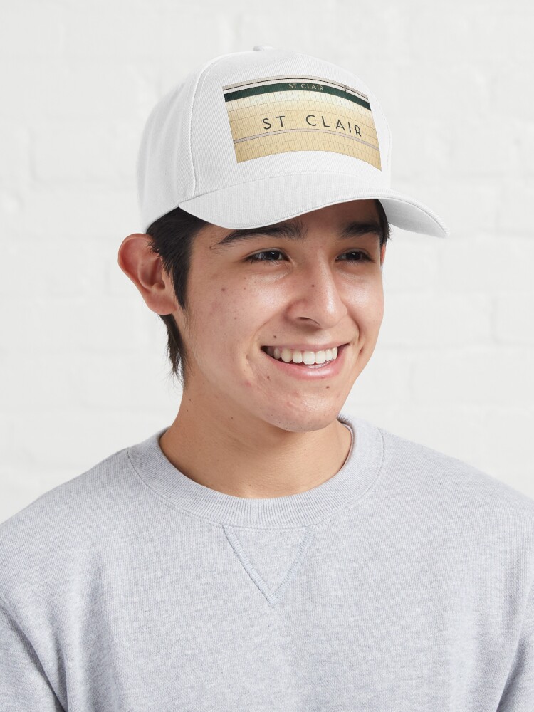 Alternate view of Toronto St. Clair Subway Station Sign Cap
