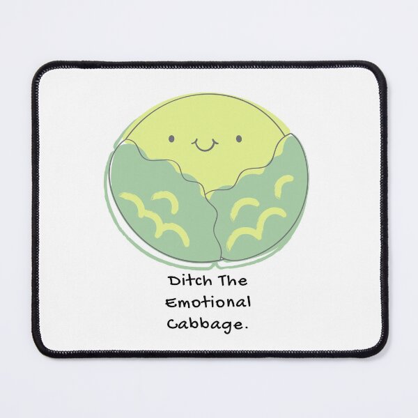 Item preview, Ditch The Emotional Cabbage Food Pun designed and sold by ZestyFruit.