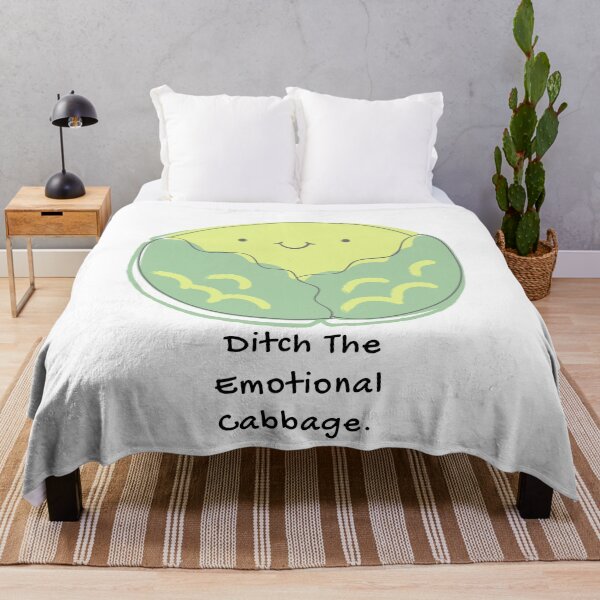 Item preview, Ditch The Emotional Cabbage Food Pun designed and sold by ZestyFruit.