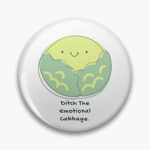 Item preview, Ditch The Emotional Cabbage Food Pun designed and sold by ZestyFruit.