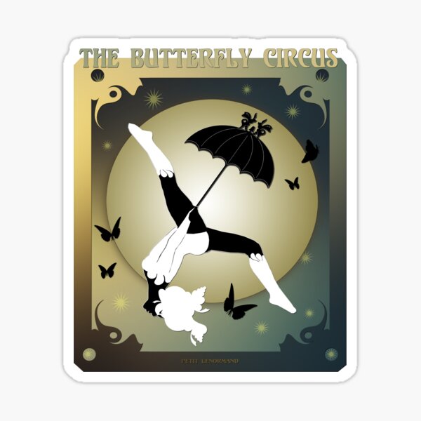 The Butterfly Circus - The Girl over the Moon Sticker