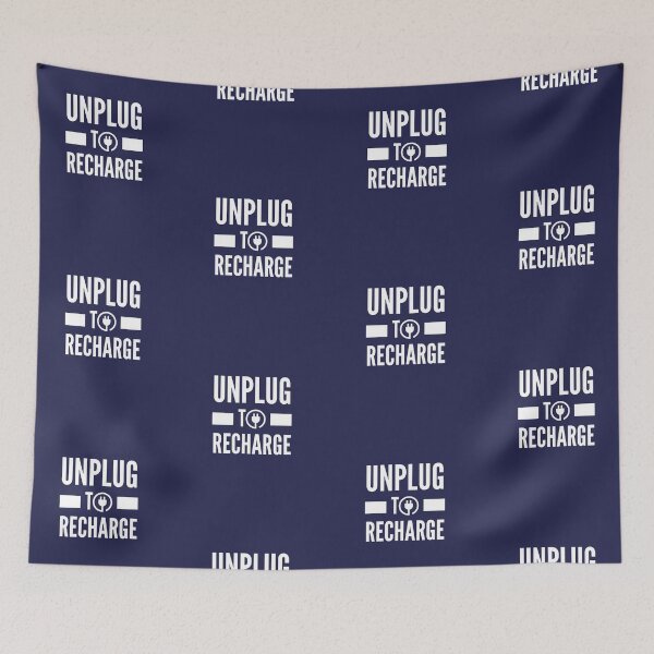 Item preview, Unplug to recharge - Motivational Social Media Detox Gift designed and sold by mayamay0.