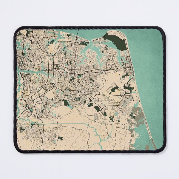 Item preview, Virginia Beach City Map of the USA - Vintage designed and sold by deMAP.