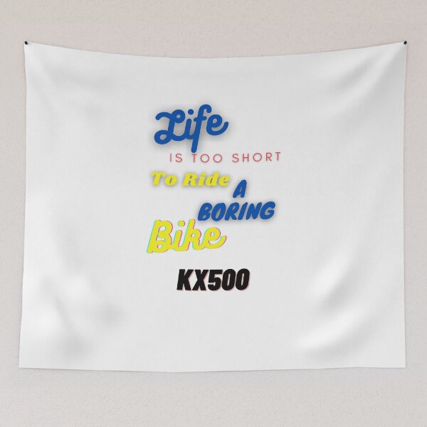 Item preview, La vida es demasiado corta para andar en una aburrida bicicleta KX500 designed and sold by MXfanatics.