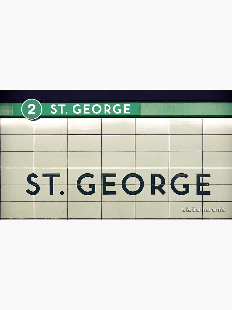 Thumbnail 7 of 7, Cap, Toronto St. George Subway Sign Line 2 designed and sold by stationtoronto.
