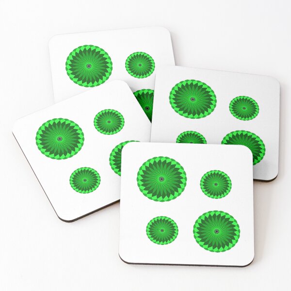 Item preview, Green Geometrical Flower designed and sold by Midnightviera.